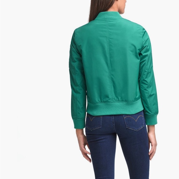 Levi’s MA-1 Emerald Satin Jacket - Picture 2 of 4